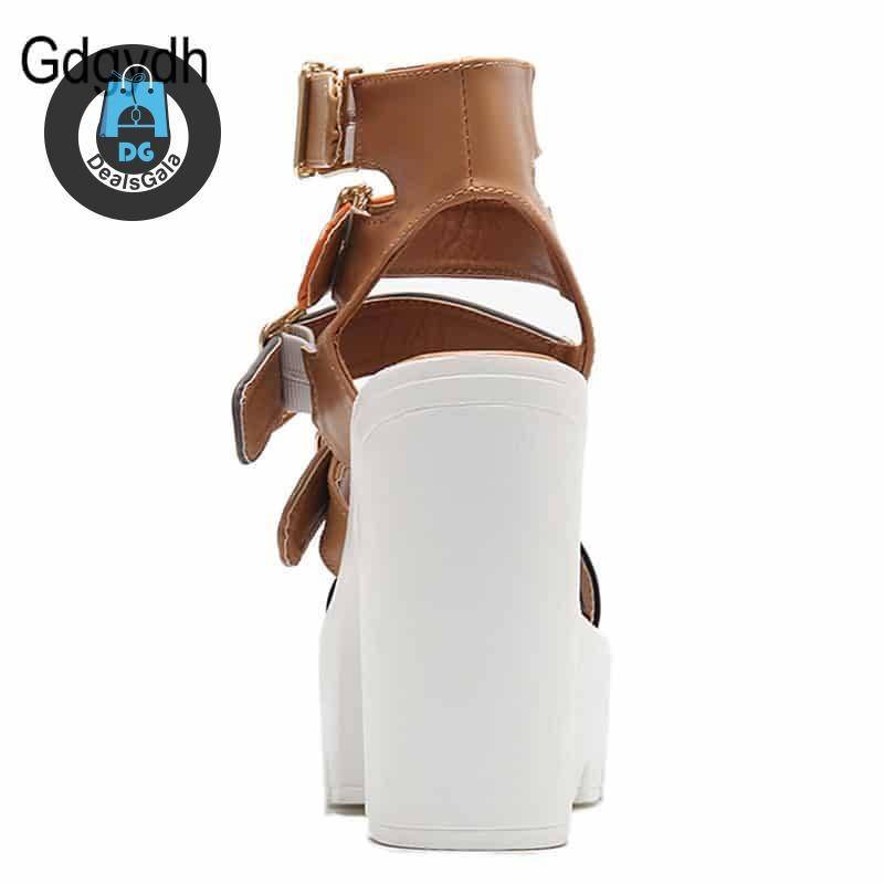 Gdgydh Women Sandals High Heels Shoes Women's Shoes cb5feb1b7314637725a2e7: Black|Brown
