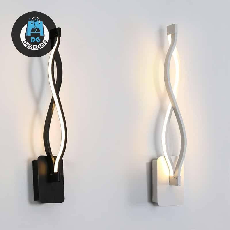 LED Wall Lamp Modern Bedroom Beside Reading Light Home Equipment / Appliances 8ecdde6db90a376d7ab2a4: black|white