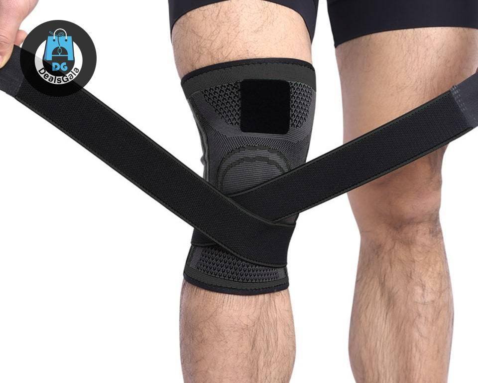 Bandage Knee Support Braces and Supports Sports and Entertainment cb5feb1b7314637725a2e7: Black|Black with grey|Blue|Green|orange|pink|Red