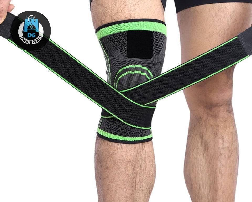 Bandage Knee Support Braces and Supports Sports and Entertainment cb5feb1b7314637725a2e7: Black|Black with grey|Blue|Green|orange|pink|Red