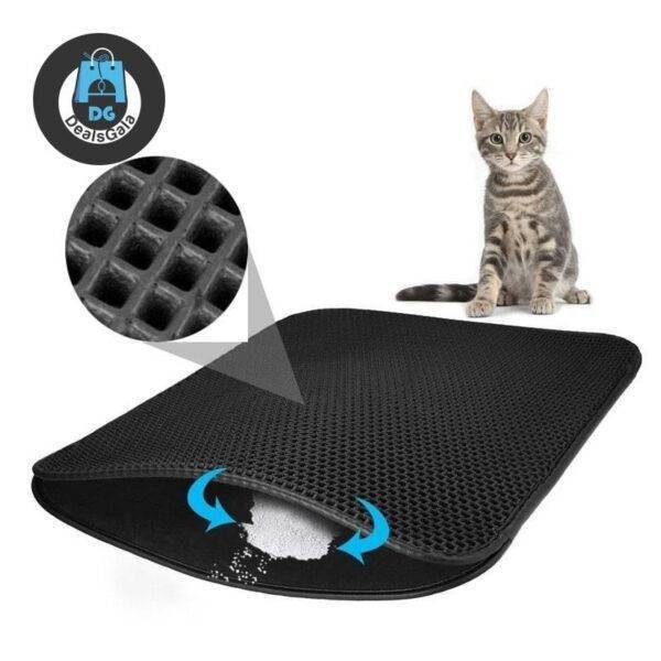 Waterproof Pet’s Litter Mat Pet supplies cb5feb1b7314637725a2e7: Black|Gray 