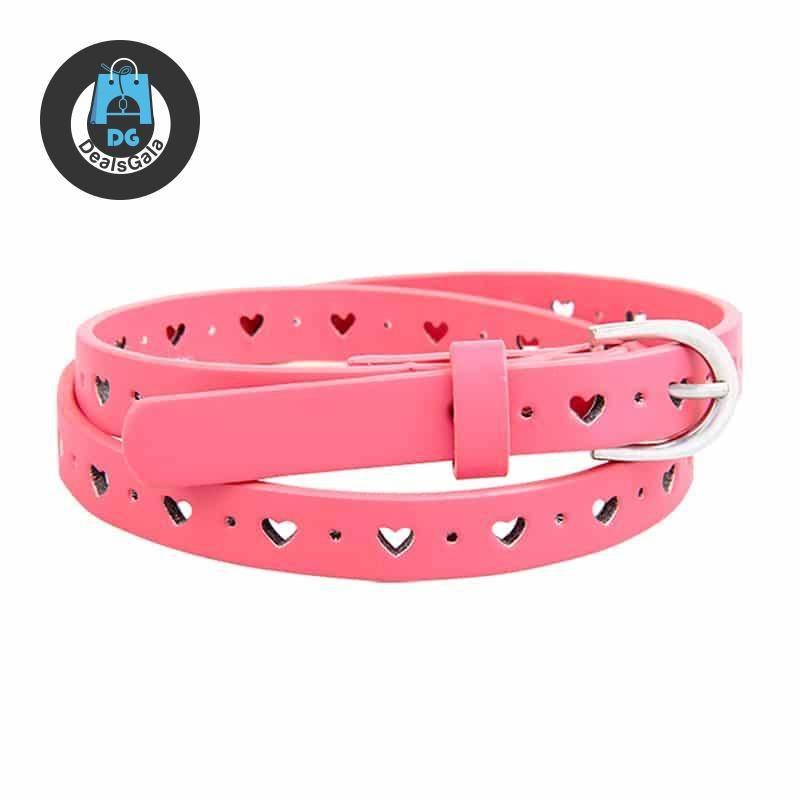 Fashion Solid PU Leather Belt for Kids Mother and Kids Baby and Kid's Clothing and Accessories Girls Accessories cb5feb1b7314637725a2e7: beige|Black|pink|Purple