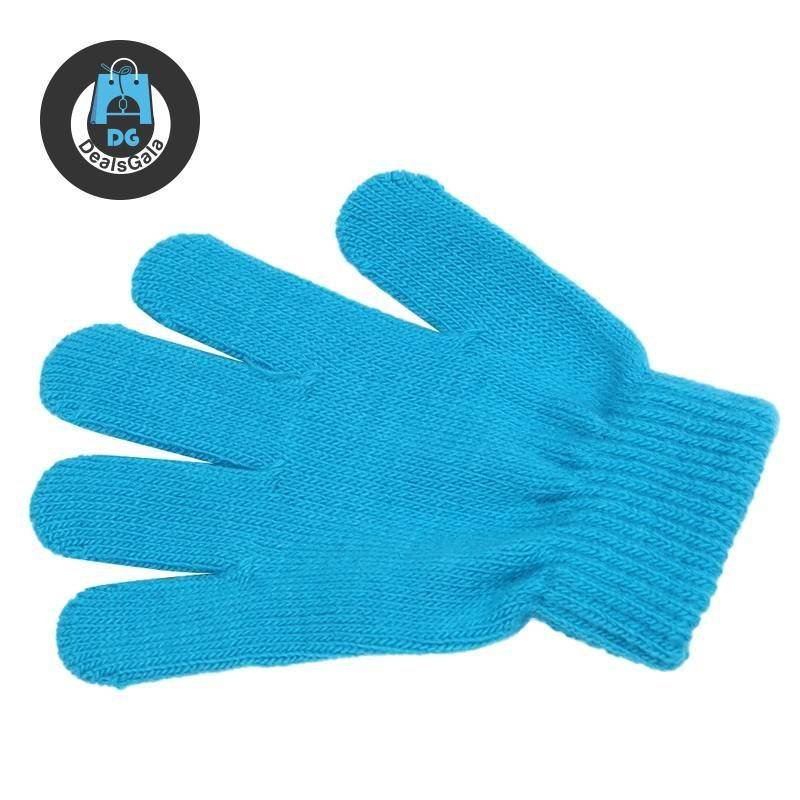 Kids Winter Knitted Gloves Mother and Kids Baby and Kid's Clothing and Accessories Gloves and Mittens Girls Accessories cb5feb1b7314637725a2e7: Black|Blue|Green|pink|Red|White|Yellow