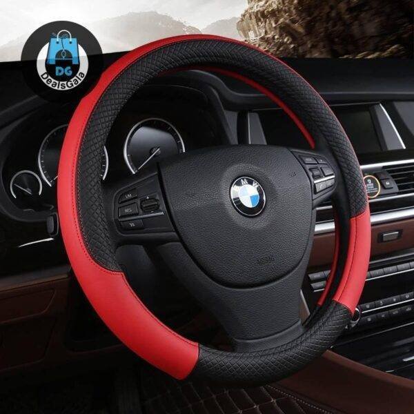PU Leather Steering Wheel Covers Automobiles and Motorcycles Interior Accessories 6ee592b94717cd7ccdf72f: Black|Blue|Brown|ORANGE|Purple|Red|White|Wine Red