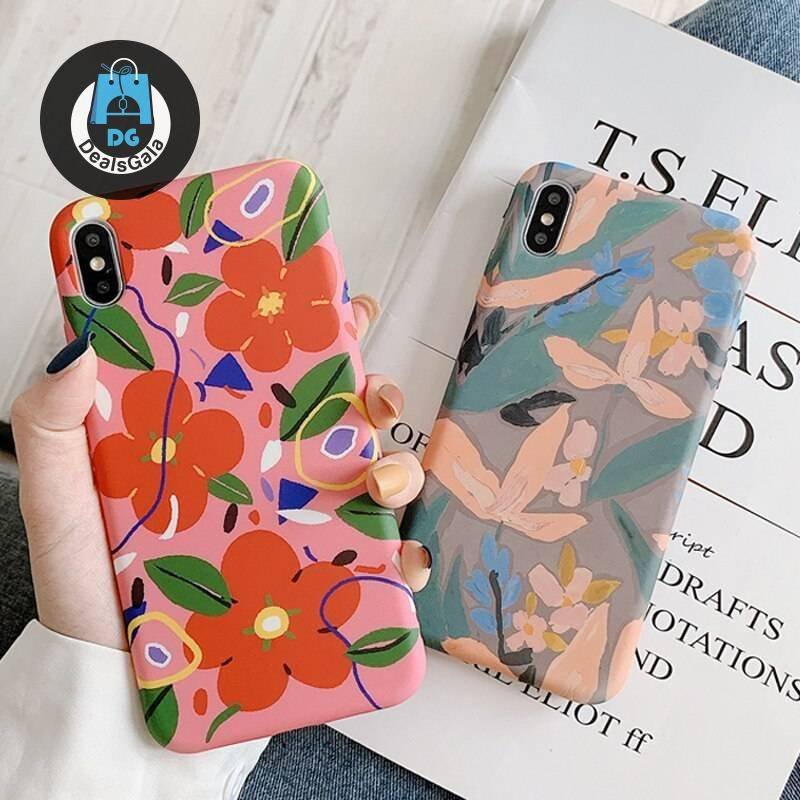 Colorful Flowers Patterned iPhone Case