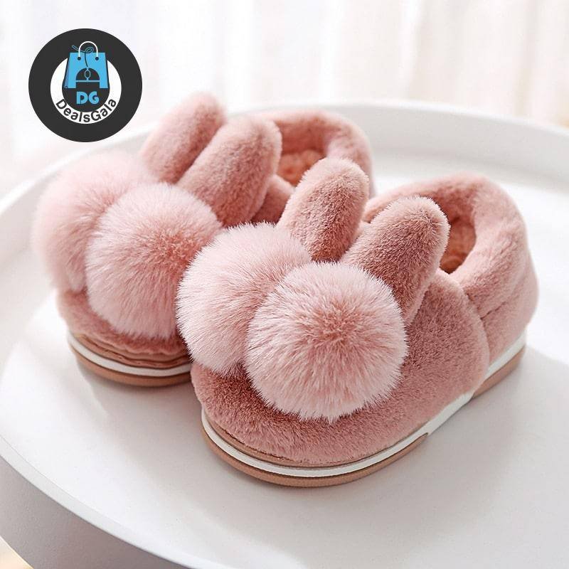 Baby Girl’s Warm Rabbit Plush Slippers Mother and Kids Baby and Kid's Shoes Children's Shoes cb5feb1b7314637725a2e7: Brown|Gray|Purple|Watermelon Red