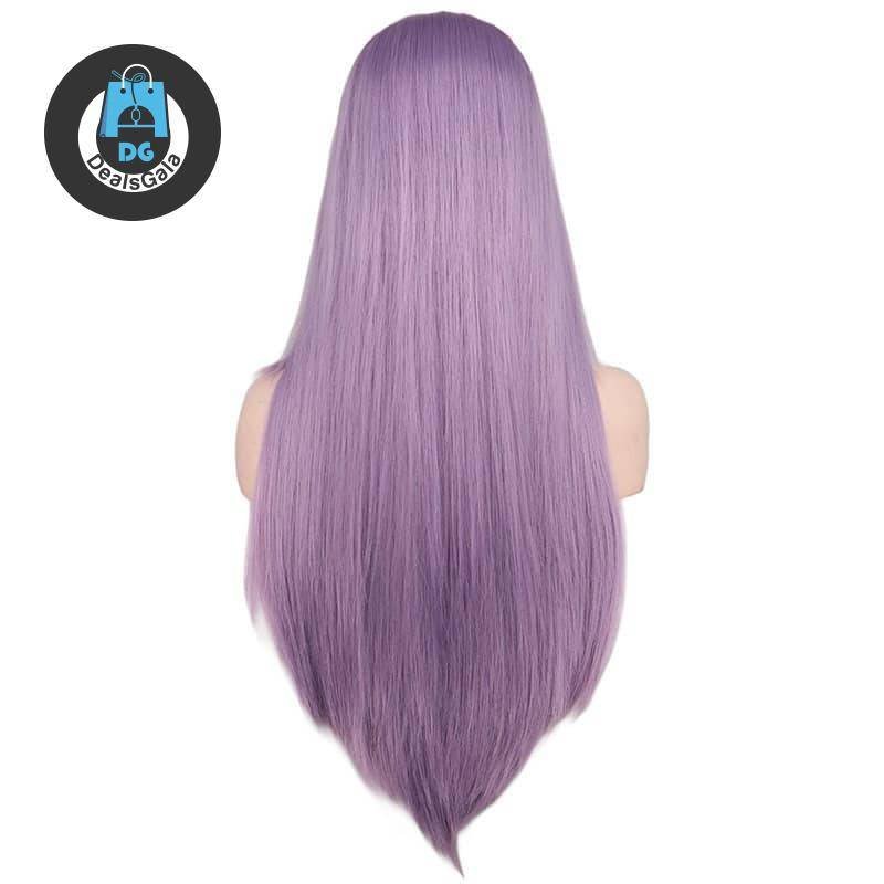 Bright Pre-Colored Long Straight Synthetic Hair Wig Hair Care and Styling Hair Extensions and Wigs Synthetic Hair cb5feb1b7314637725a2e7: Black|Blonde|blonde gray|Blue / Green|Dark brown|Gray|Light Brown|Light Purple|orange|pink|pink orange|Red|sliver gray|White|wine red