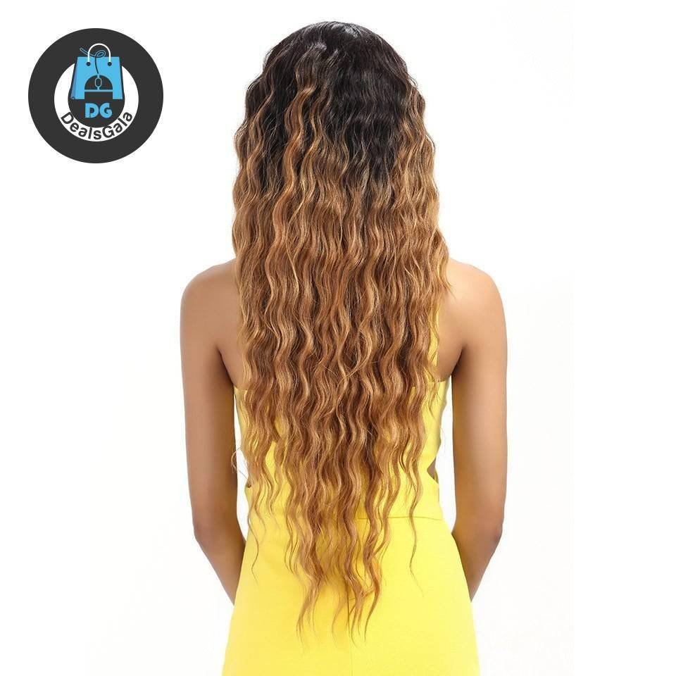 Ombre Long Wavy Lace Front Synthetic Hair Wig Hair Care and Styling Hair Extensions and Wigs Synthetic Hair cb5feb1b7314637725a2e7: #1B|SOP43026|TAT6-27-24E|TT1B-530|TTPN4-270A-24F