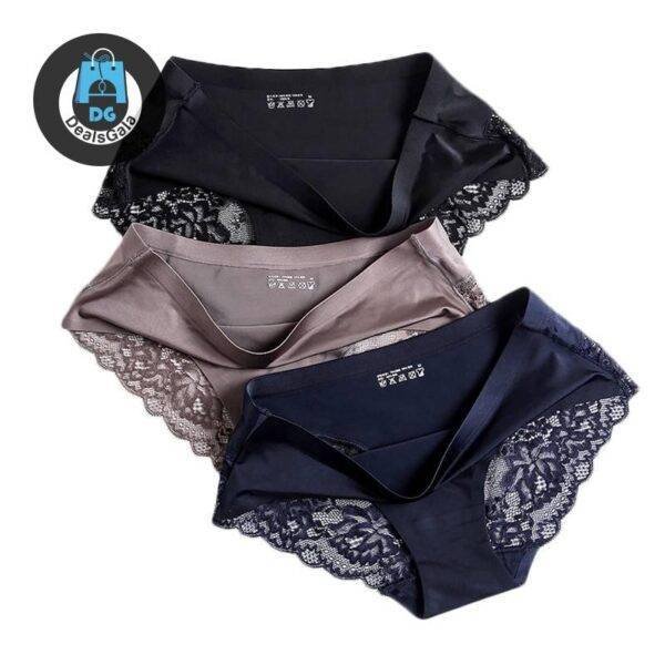 Women’s Lace Floral Panties Women's Clothing and Accessories Intimates Panties cb5feb1b7314637725a2e7: pink|Style 1 Black|style 1 blue|style 1 gray|style 1 khaki|style 1 winered