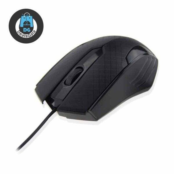 USB Wired Optical Mouse Computers and Tablets Computer Peripherals Mouse and Keyboards cb5feb1b7314637725a2e7: Black