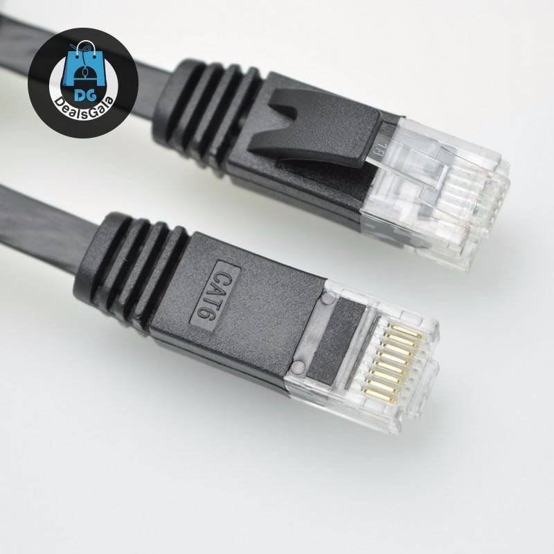 Internet Cable CAT 6 Computers and Tablets Cables and Connectors cb5feb1b7314637725a2e7: 90 Degree - Black|Flat Cable - Black|Round Cable - Black|Round Cable - Gray|Strong Nylon Braided