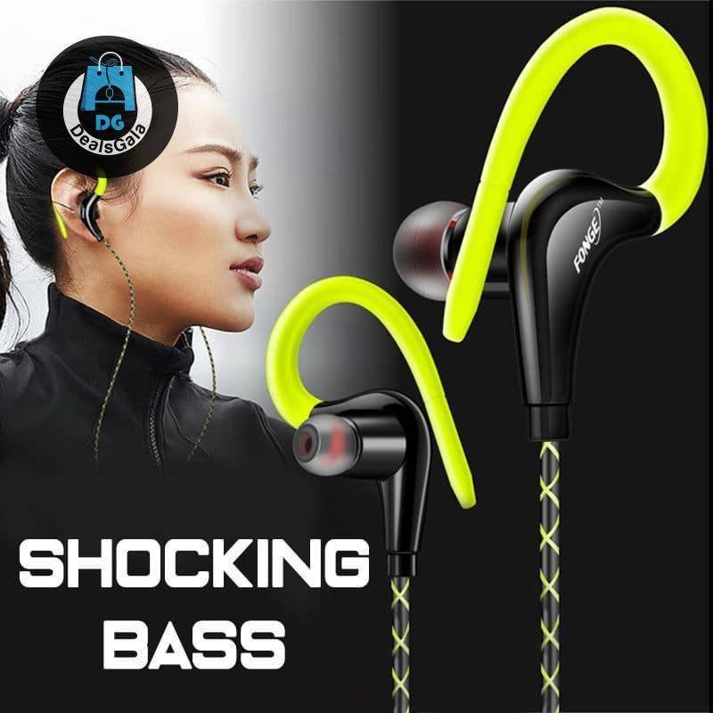 Sport Super Bass Earphones Earphones and Headphones cb5feb1b7314637725a2e7: Black|Green|White