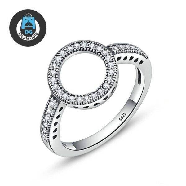 Women’s Silver and Crystal Circle Ring Jewelry Women Jewelry Rings 2ced06a52b7c24e002d45d: 5|6|7|8|9