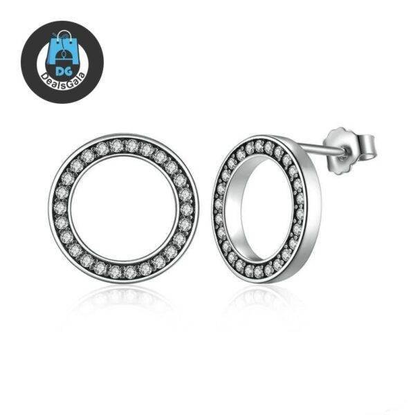 Minimalistic Silver and Crystal Round Women’s Stud Earrings Jewelry Women Jewelry Earrings 8703dcb1fe25ce56b571b2: XCHS437|XCHS484