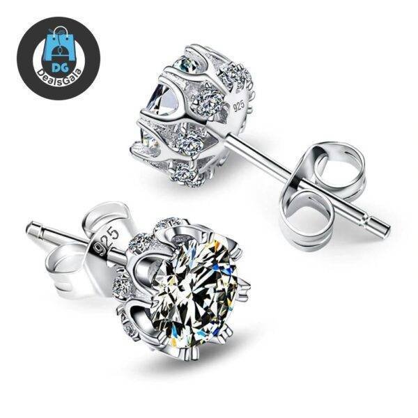 Women’s Silver Earrings with Zircon Stone Jewelry Women Jewelry Earrings 8703dcb1fe25ce56b571b2: Clear