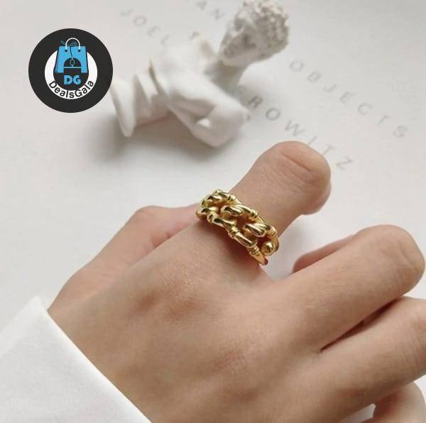 Women’s Knotted Open Adjustable Ring Jewelry Women Jewelry Rings 2ced06a52b7c24e002d45d: Resizable