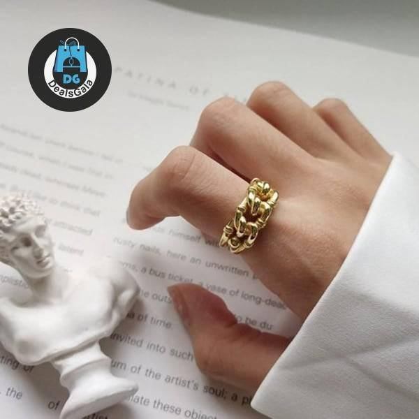 Women’s Knotted Open Adjustable Ring Jewelry Women Jewelry Rings 2ced06a52b7c24e002d45d: Resizable