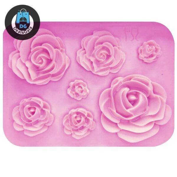 Rose Flowers Shaped Silicone Cake Mold Home Equipment / Appliances Brand Name: ALIJIAYING
