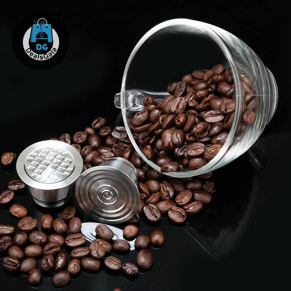 Reusable Metal Coffee Capsule Home Equipment / Appliances cb5feb1b7314637725a2e7: 1 Capsule 1 tam 1spo|1 Capsule 1 tamper|1capsule|2capsule|2capsule 1tamper|3 capsule|3 capsule 1tamper|army green|Dark Khaki|orange|Plum|Tamper