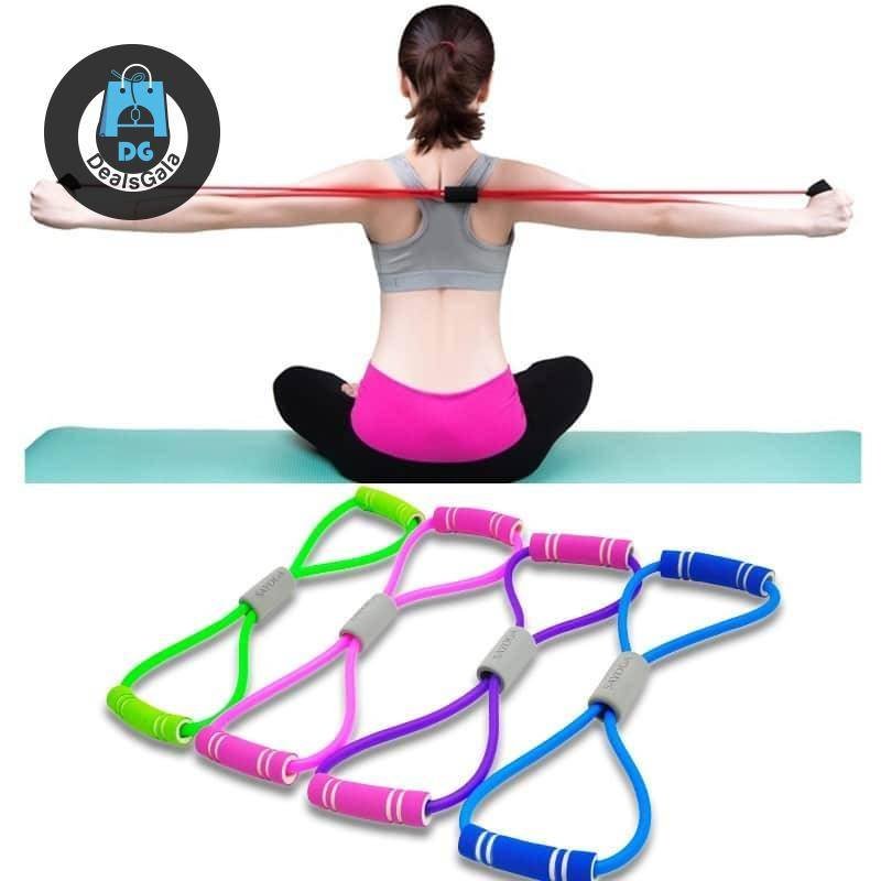 Muscle Training Rubber Band Fitness Equipment cb5feb1b7314637725a2e7: Blue|Green|pink|Purple