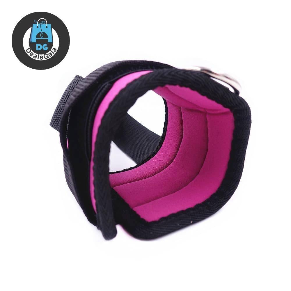 Fitness Exercise Ankle Strap Fitness Equipment cb5feb1b7314637725a2e7: 4 D-ring Ankle Strap|Balck|Black|Blue|Gray|orange|pink|Purple|Purple|VIOLET
