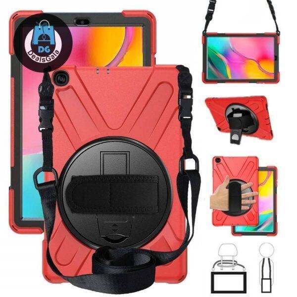 Heavy Duty Rugged Shockproof Case for Samsung Tab Laptops Laptop Accessories cb5feb1b7314637725a2e7: Black|camouflage|Deep Blue|Green|One Black Case|One Glass|orange|Purple|Red|Rose Red