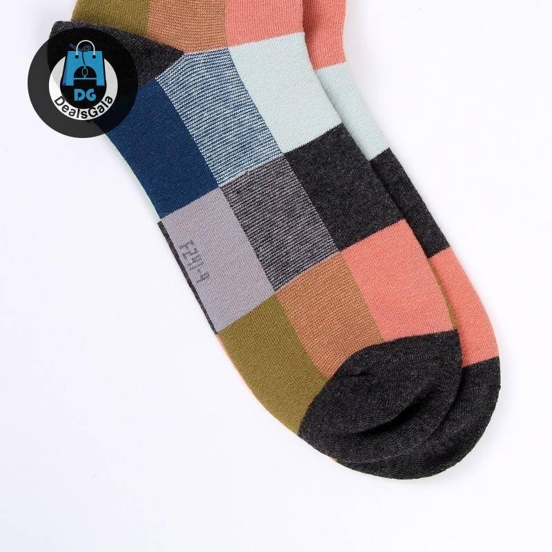 Men’s Colorful Socks 5 Pairs Set Socks Men's Clothing and Accessories Men Clothing Accessories cb5feb1b7314637725a2e7: square|Stripe