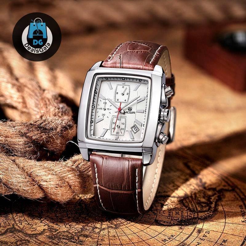 Classic Square Wristwatches for Men Men's Watches cb5feb1b7314637725a2e7: Black|White