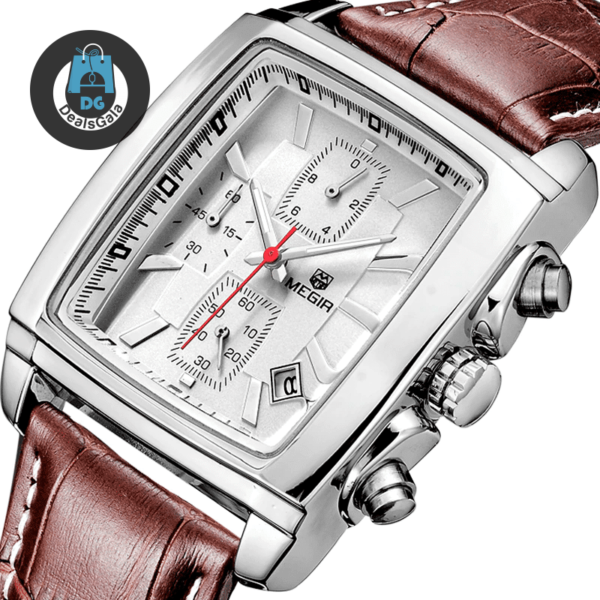 Classic Square Wristwatches for Men Men's Watches cb5feb1b7314637725a2e7: Black|White 