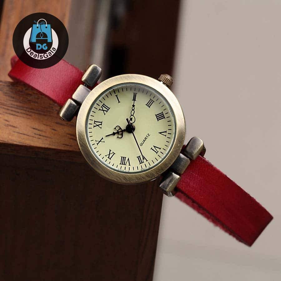 Women’s Classic Vintage Style Watch Women's Watches cb5feb1b7314637725a2e7: Black|Blue|Dark brown|Green|khaki|orange|Purple|Red|Rose|White|Yellow