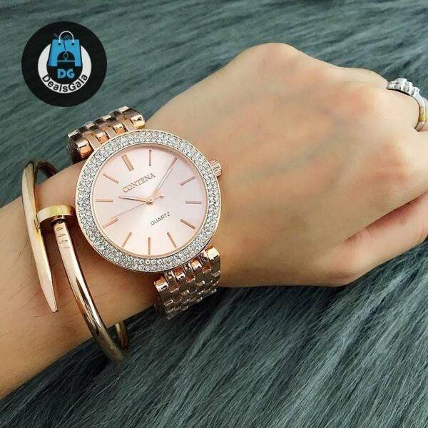 Women’s Wristwatches with Rhinestone Decor Women's Watches cb5feb1b7314637725a2e7: 2|4|Gold|Rose Gold|silver 