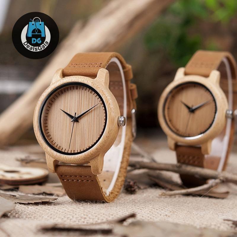 Round Bamboo Watches for Couples and Lovers Women's Watches cb5feb1b7314637725a2e7: Men 43mm|Women 38mm