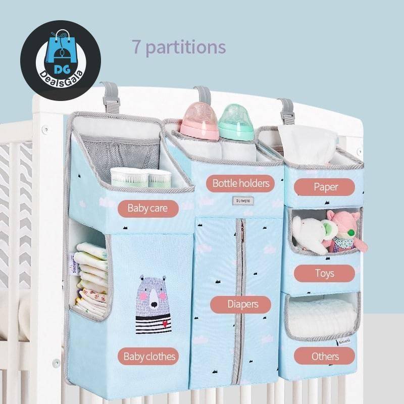 Portable Hanging Baby Crib Organizer Home Equipment / Appliances Storage and Organization cb5feb1b7314637725a2e7: Blue L|Blue S|Clover blue L|Clover pink L|Grey L|Pink L|Pink S