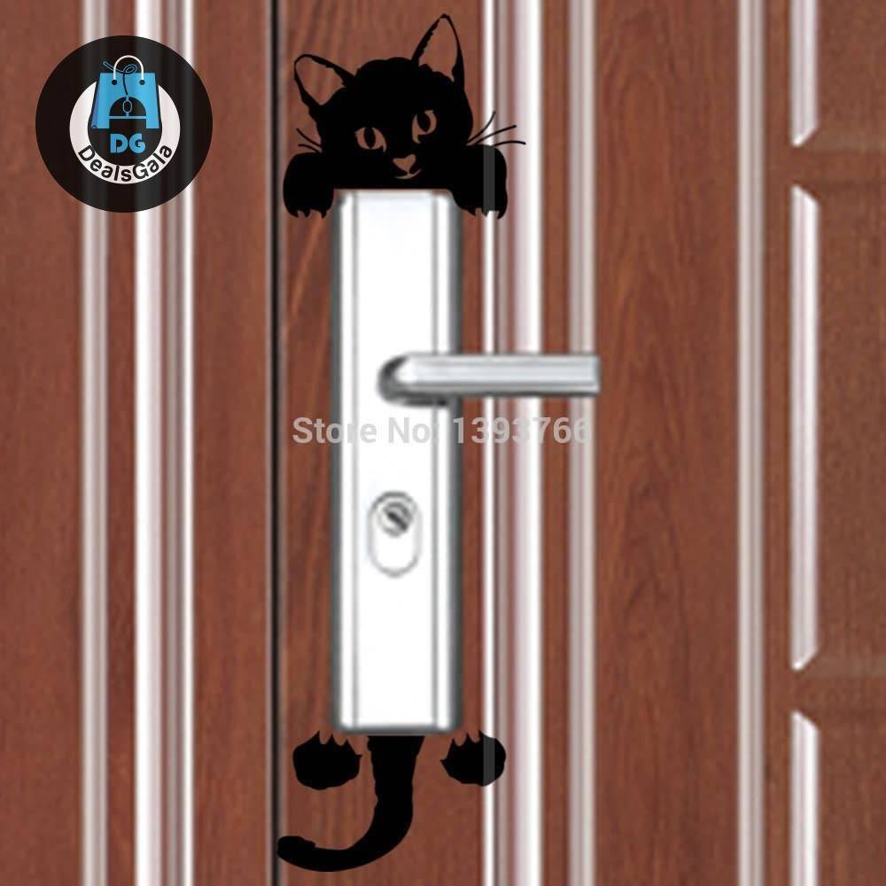 Funny Cute Animal Switch Stickers Wall Decor cb5feb1b7314637725a2e7: Black|Chocolate|Dark Grey|Light Green|navy blue|Plum