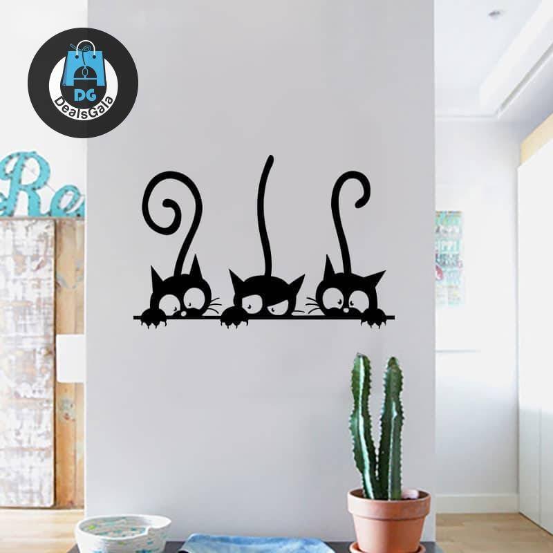Cartoon Black Cats Wall Sticker Wall Decor 6f6cb72d544962fa333e2e: 30x20cm