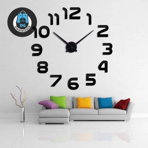 DIY Minimalistic Design Self-Adhesive Wall Clock Home Equipment / Appliances Clocks cb5feb1b7314637725a2e7: Black|Chocolate|Dark gray|Gold|Red|silver|Sky blue|White