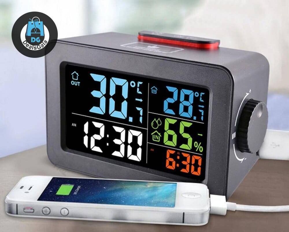 Digital Alarm Clock with Thermometer