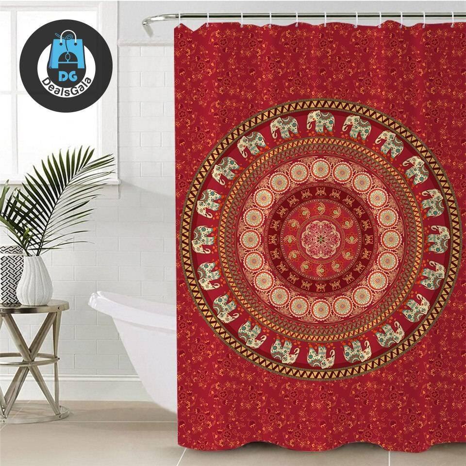 Mandala Printed Shower Curtain