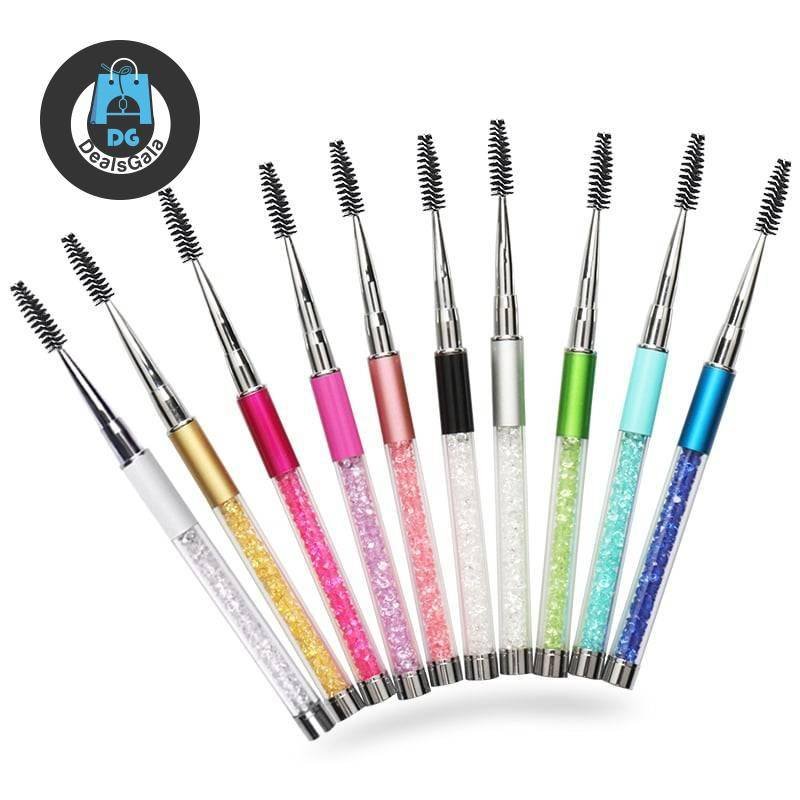 Diamond Handle Eyelash Brush Beauty and Health Makeup a4a8fbf9f14b58bf488819: Black|Blue|Gold|Green|Pink|Purple|Rose|Silver|Sky Blue|White