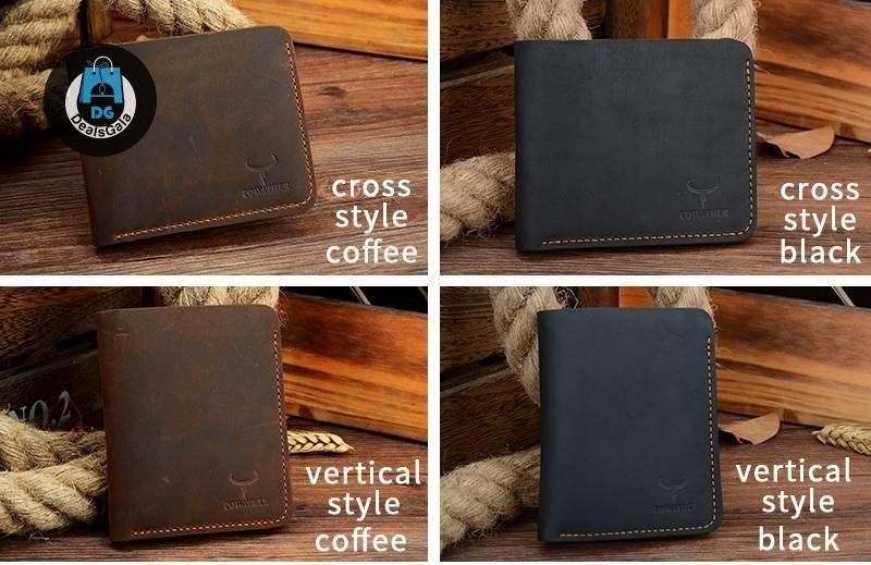 Vintage Cross and Vertical Style Men’s Genuine Leather Wallet Men's Bags cb5feb1b7314637725a2e7: 624 cross coffee|624 vertical coffee|625 cross black|625 vertical black