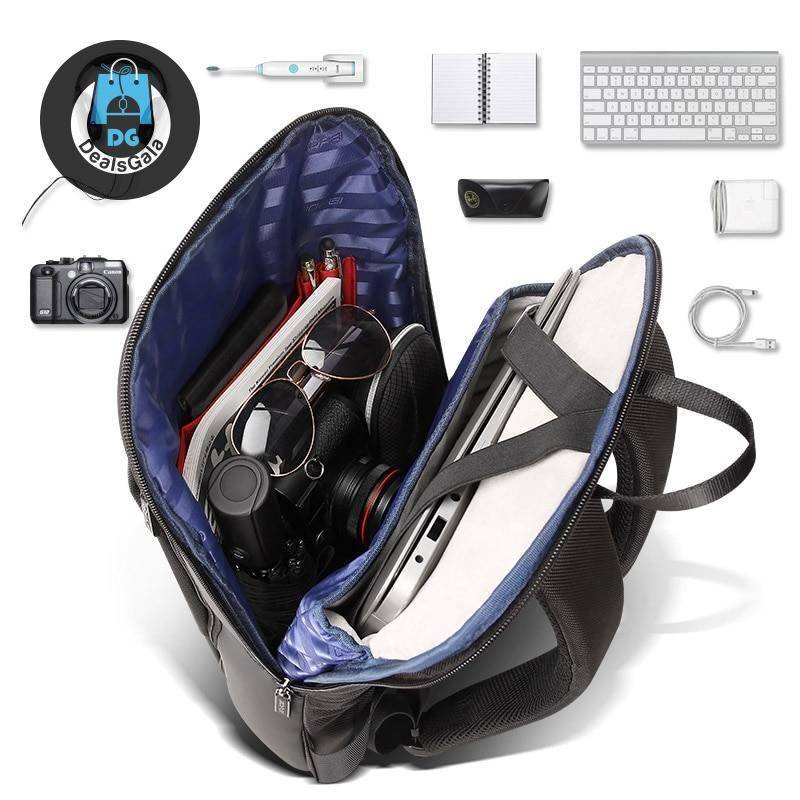 Ultra Thin Office USB Backpack Men's Bags Women's Bags Women Backpacks cb5feb1b7314637725a2e7: Black