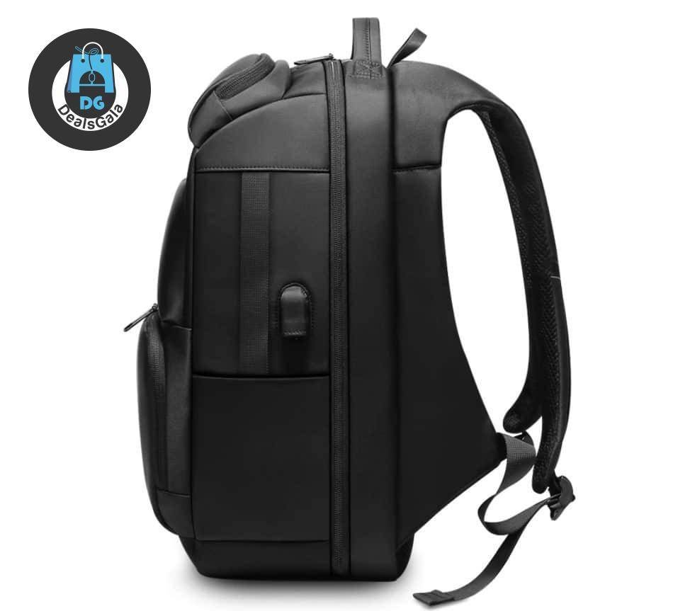 Men’s Solid Black Design Large Capacity USB Backpack Men's Bags Women's Bags Women Backpacks cb5feb1b7314637725a2e7: Black