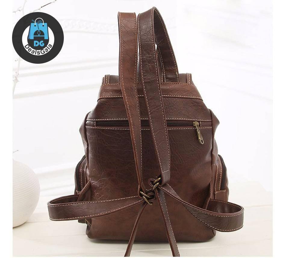 Vintage Leather Backpack Men's Bags Women's Bags Women Backpacks cb5feb1b7314637725a2e7: Black|Brown|Coffee