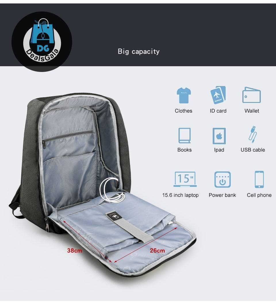 Multifunctional Unisex Backpack with Charging Port