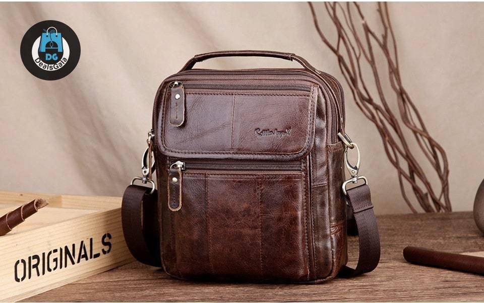 Men's Compact Leather Handbag