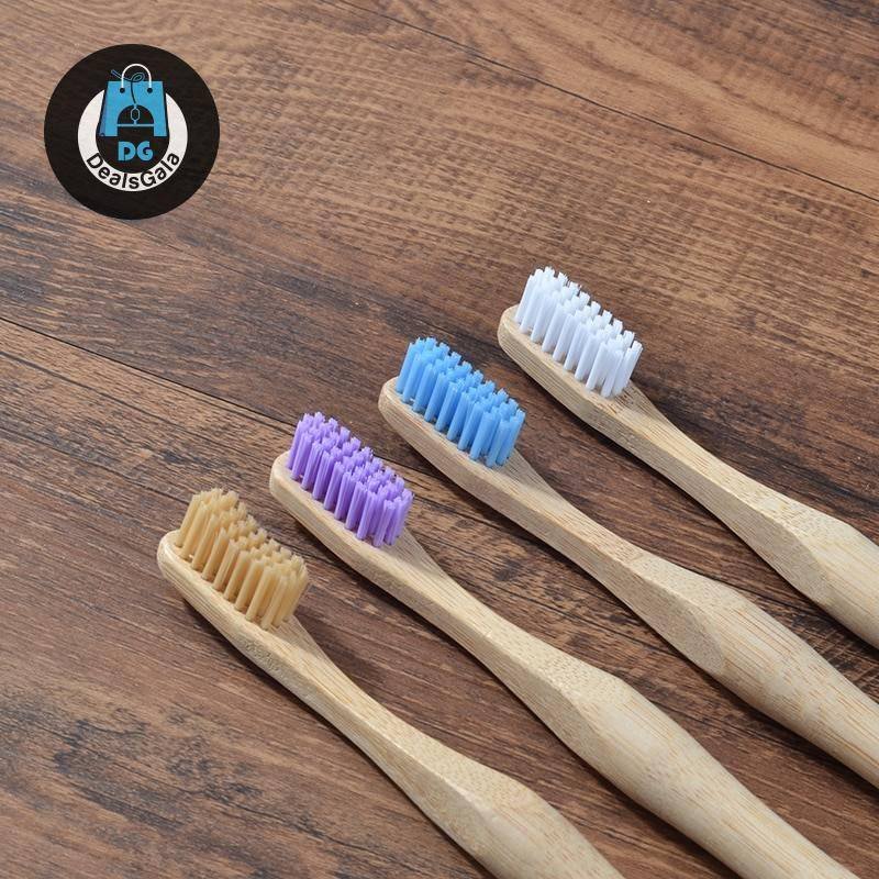 Pastel Colr Bamboo Toothbrush Personal Care Appliances Oral Hygiene cb5feb1b7314637725a2e7: 1Pc beige|1pc Blue|1pc Purple|1pc White