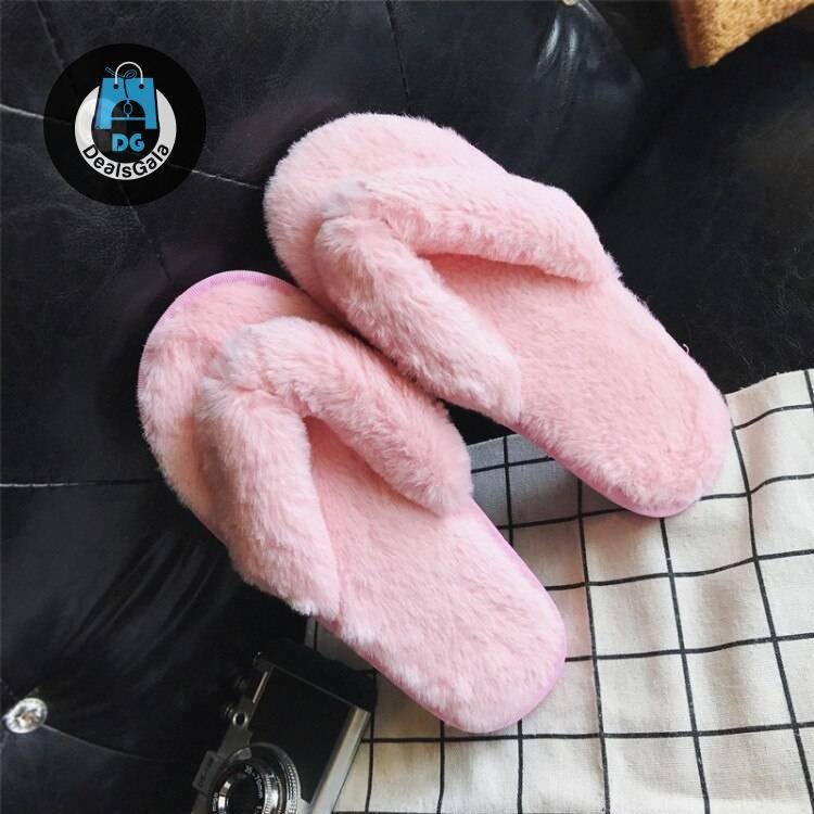 Winter Faux Fur Home Slippers