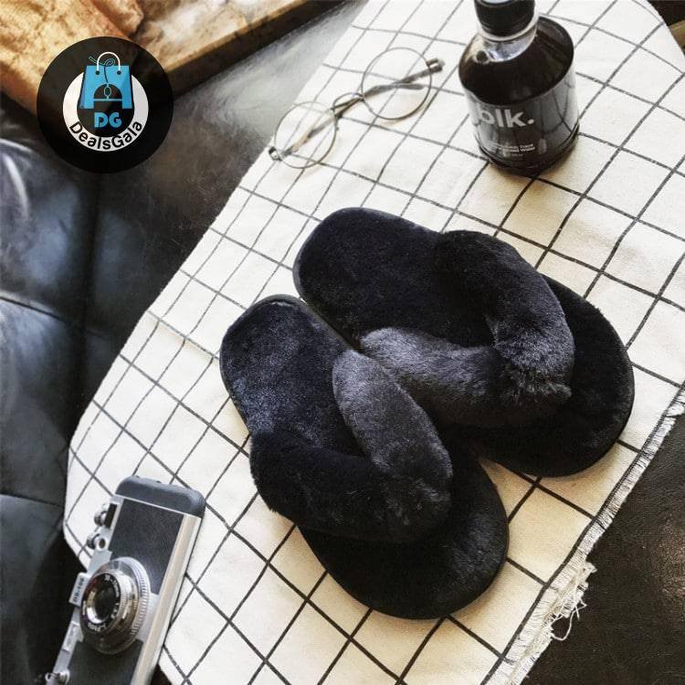 Winter Faux Fur Home Slippers