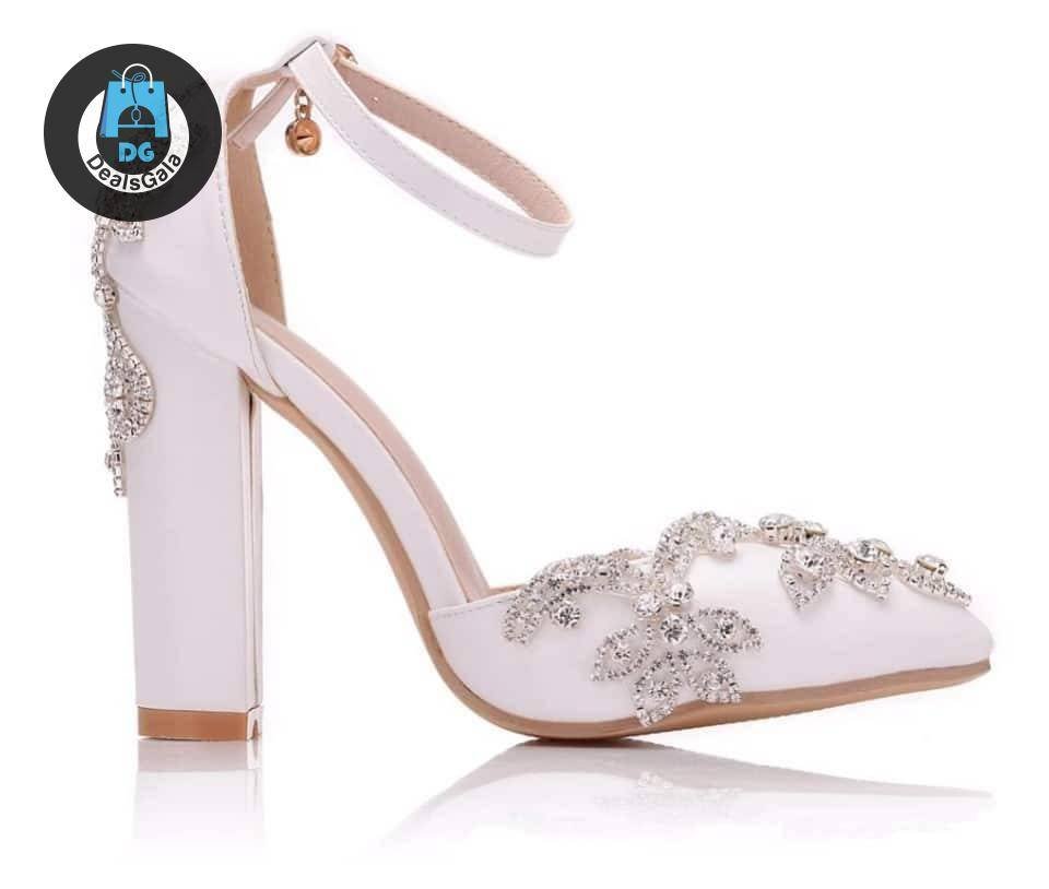 Women's Frozen Flowers High Heel Shoes