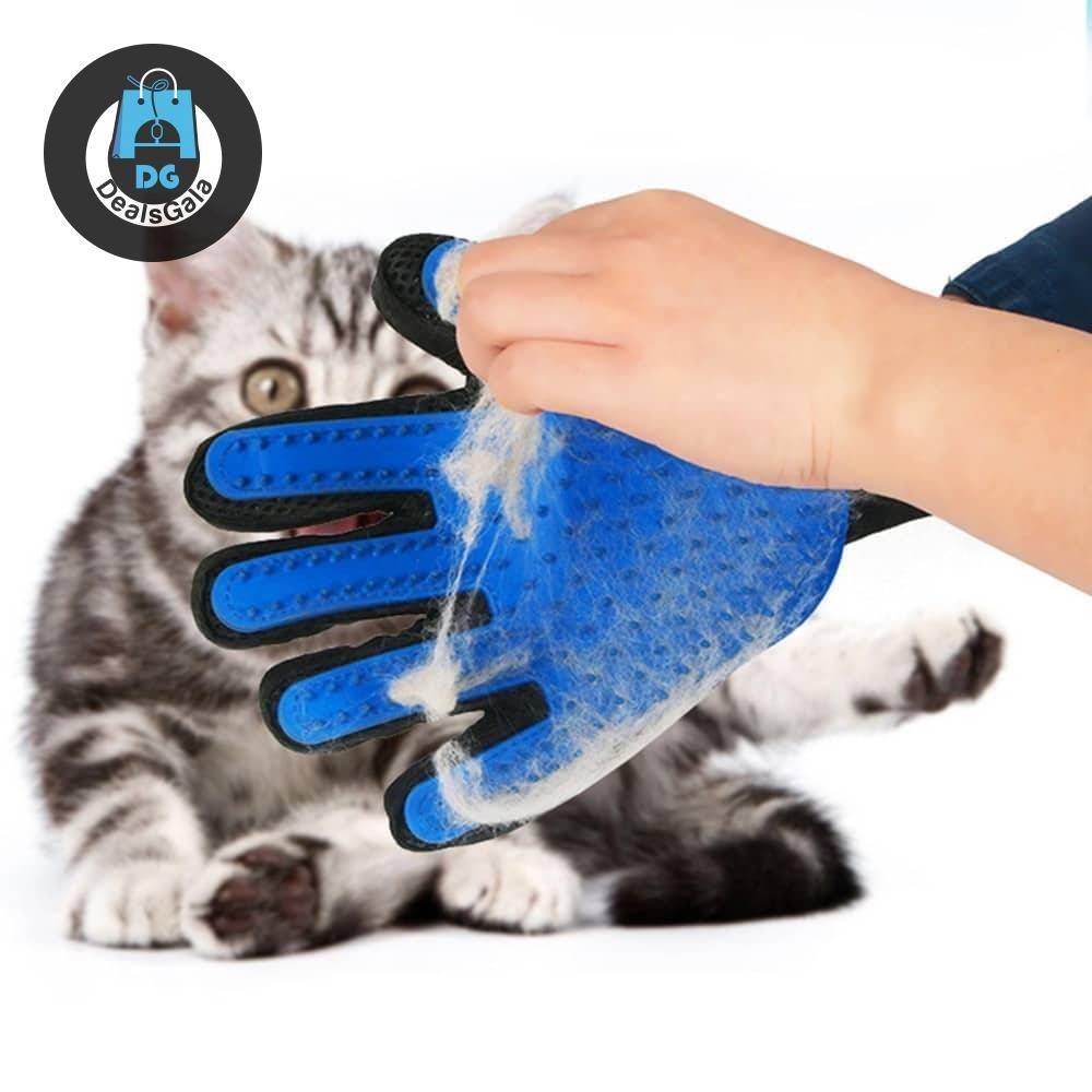 Silicone Pet Grooming Glove Pet supplies cb5feb1b7314637725a2e7: Blue Left glove|Blue right glove|Green right glove|Pink right glove|Purple right glove|Red right glove